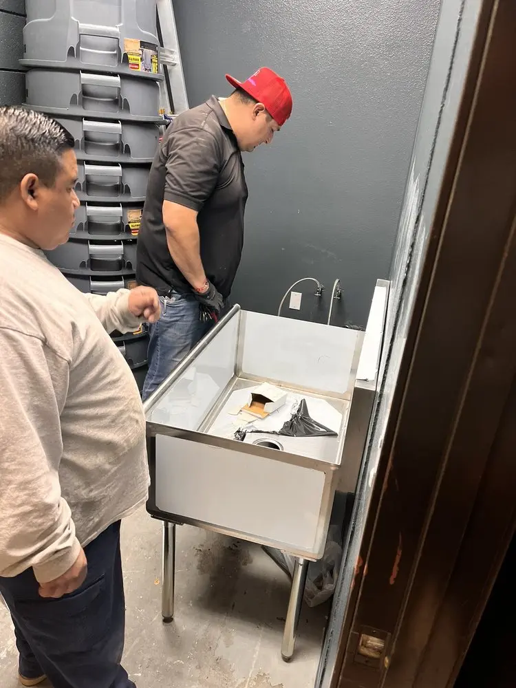 Commercial plumbing and sink installation in Middlesex